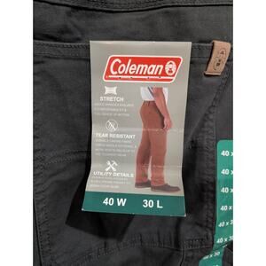 Coleman Men's Canvas Utility Pant Phantom Size 40x30